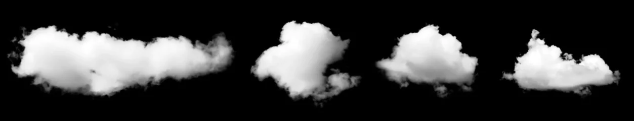 Foto op Canvas cloud isolated on black background  © VRVIRUS