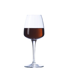 glass of port wine, isolated on white background - obrazy, fototapety, plakaty