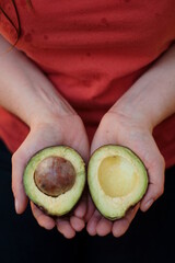 The avocado is ripe and the seeds can be planted.