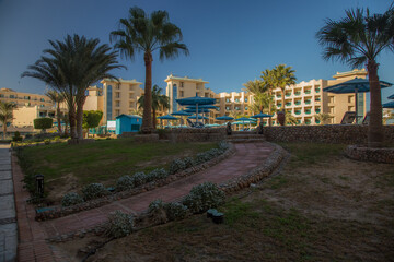 classical Arab architecture is widely represented in the construction of the tourist city of Hurghada