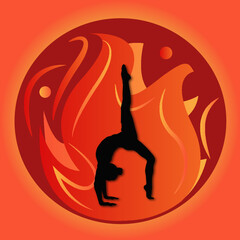 Fototapeta premium hot yoga