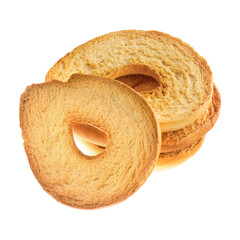 Frisella Bread isolated on white 