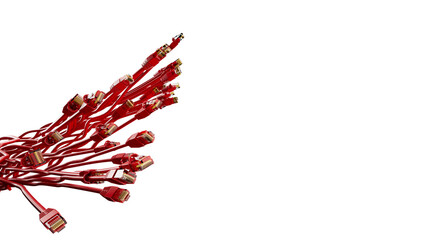 Viele schnelle Netzwerk Kabel für Ethernet LAN Internet