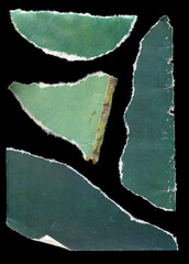 pieces of old colored torn paper background