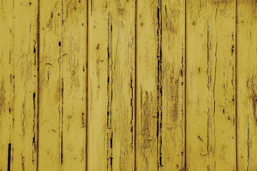 close-up of brown planks of construction with old paint, natural wood texture, narrow boards, horizontal, wallpaper, building material, background for designer with copy space