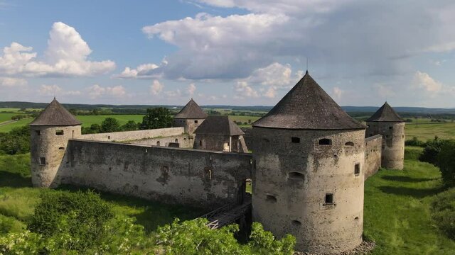 A view of Bzovik fortress in Bzovik village in Slovakia