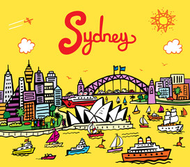 Sydney Harbour Drawing