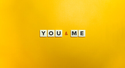 You and Me Banner and Conceptual Image.
