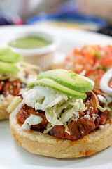 Marinated Chicken Sope with Guacamole
