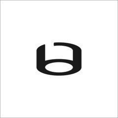 BA letter logo, simple, elegant, abstract