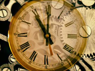 Fototapeta premium Uhrwerk 