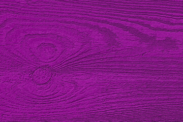 Violet texture of pine wood grain with knot. Vintage velvet violet abstract background with wood panel pattern for print or design.
