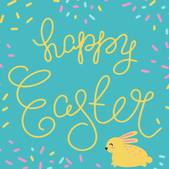 Easter card. Easter card with the inscription.