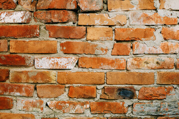 Brick wall texture. Template for design.