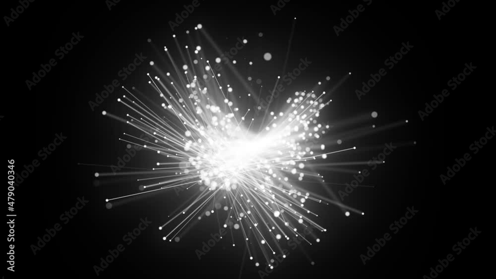 Poster abstract particles background fx loop/ 4k animation of an abstract wallpaper background with shining