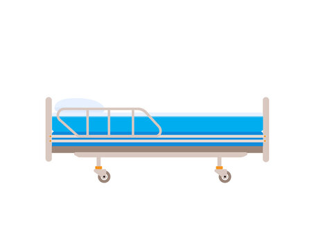 Hospital Bed Vector Illustration