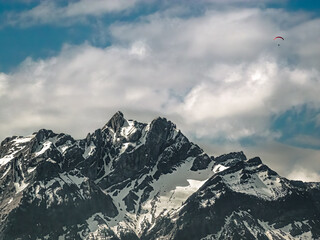 clouds over the mountain