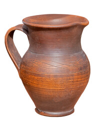 Jug on white background