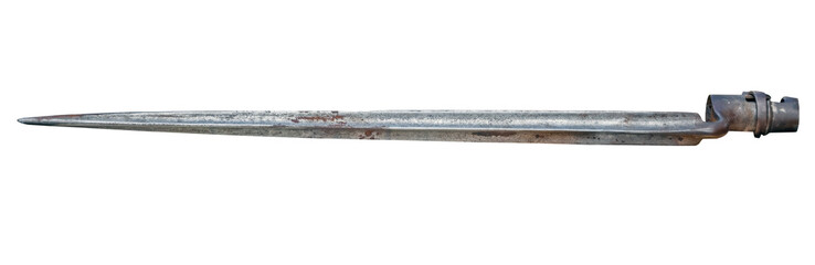 a bayonet from an old rifle - obrazy, fototapety, plakaty