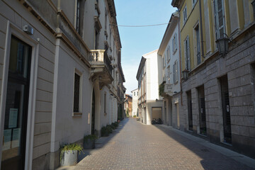 Il centro della città di Como in Lombardia, Italia.
