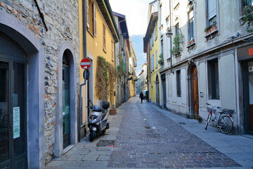 Il centro della città di Como in Lombardia, Italia.