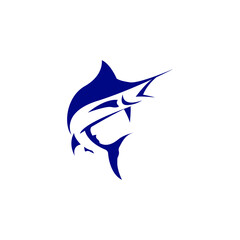 illustration of a marlin fish jump fishing vector