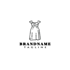 bridesmaid logo cartoon icon design template isolated vector illustration