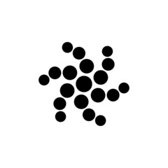 Fototapeta na wymiar biotrack logo, simple, elegant, abstract