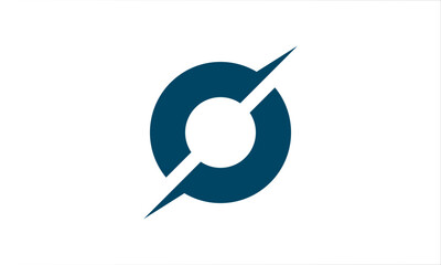 letter o logo modern design vector