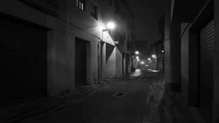 old street in the night