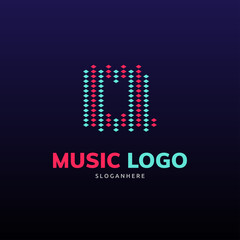 Letter Q logo. visualizer logo