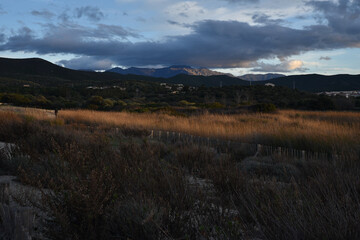 Crépuscule sur la lande
