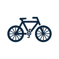 Fototapeta na wymiar Bicycle, cycling, travel icon. Gray vector graphics.