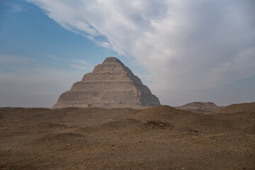 Step pyramid of Djoser in Saqqara, an archeological remain in the Saqqara necropolis, Egypt