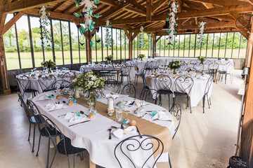wedding reception table