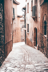Fototapeta premium Old streets of Alquezar, Spain