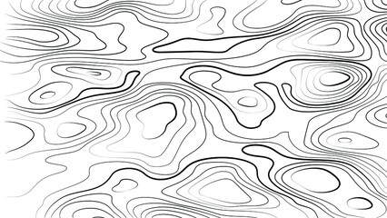 line mountain contours vector background. stylized height map. the topographic contour in lines design