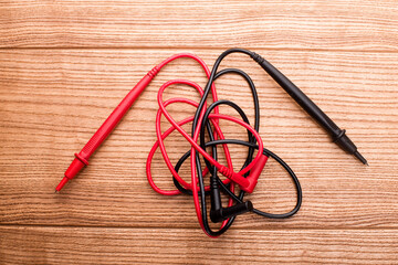 Digital multimeter with probes. electronics repair