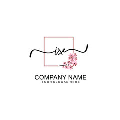 Initial IX beauty monogram and elegant logo design  handwriting logo of initial signature