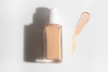 background, cosmetic makeup bottle lotion foundation primer cushion cc cream product with beauty fashion skincare healthcare mockup