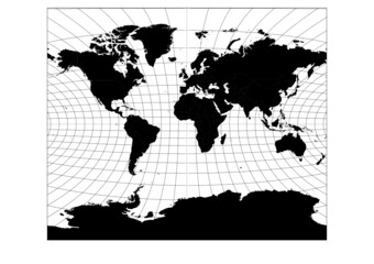 Tobler cylindrical II map projection