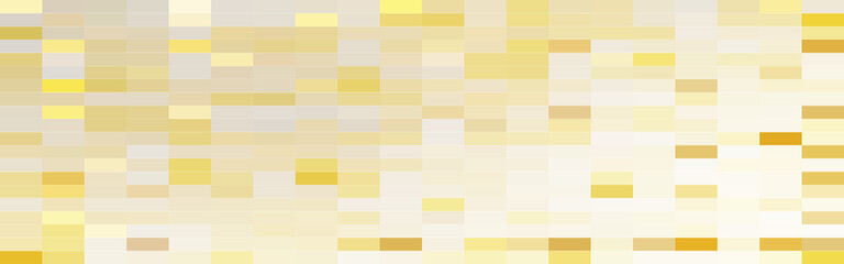 Abstract gold, orange, and white rectangle mosaic banner background. Vector illustration.