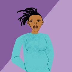 Gay woman with hand in pockets