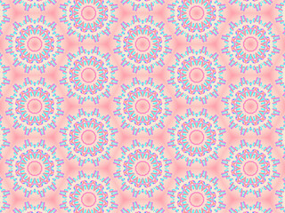 Exquisite and delicate pink lacy patterns for fabric, packaging, wrapping paper and stationery. Repeating fashion print on a blush nude background.