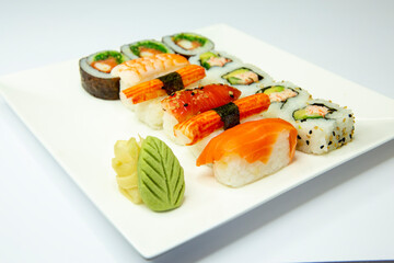 sushi with salmon