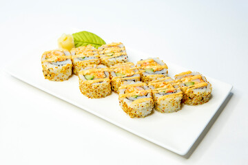 sushi on a plate