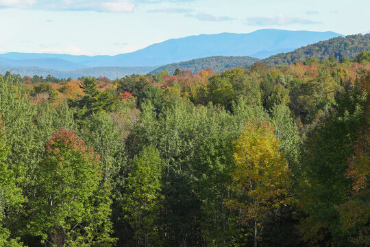 The Green Mountains of Vermont, from Peacham, VT.