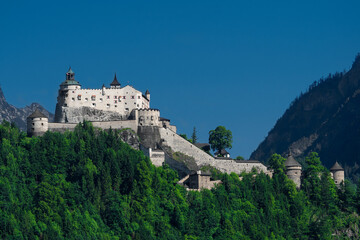 Hohenwerfen castle near Salzburg in Austria