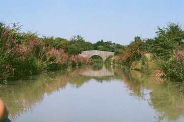 Fototapeta na wymiar bridge over the canal
