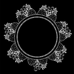 Easter greeting frame.Vector illustration with flowers and Easter eggs. Happy Easter greetings text. Design for web, site, banner, poster, card, paper print, postcard, flyer. Vector illustration